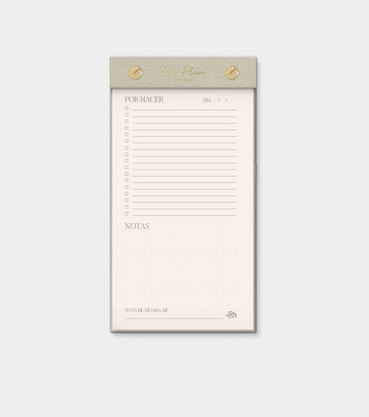 Notepad Diario LET’S PLAN Arena - The Great Moustache