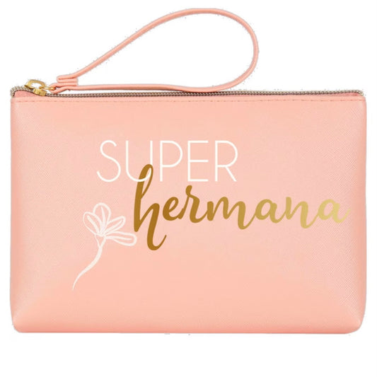 Portatodo Grande con Cremallera SÚPER HERMANA Rosa - DRAEGER