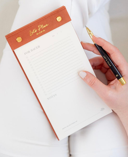 Notepad Diario LET’S PLAN Teja - The Great Moustache