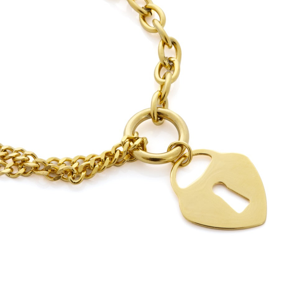 PULSERA CANDADO DORADA - Alexah