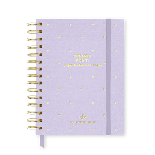 A5 Cuaderno Entelado APUESTA POR TI Y QUE LE DEN A LA SUERTE - The Great Moustache