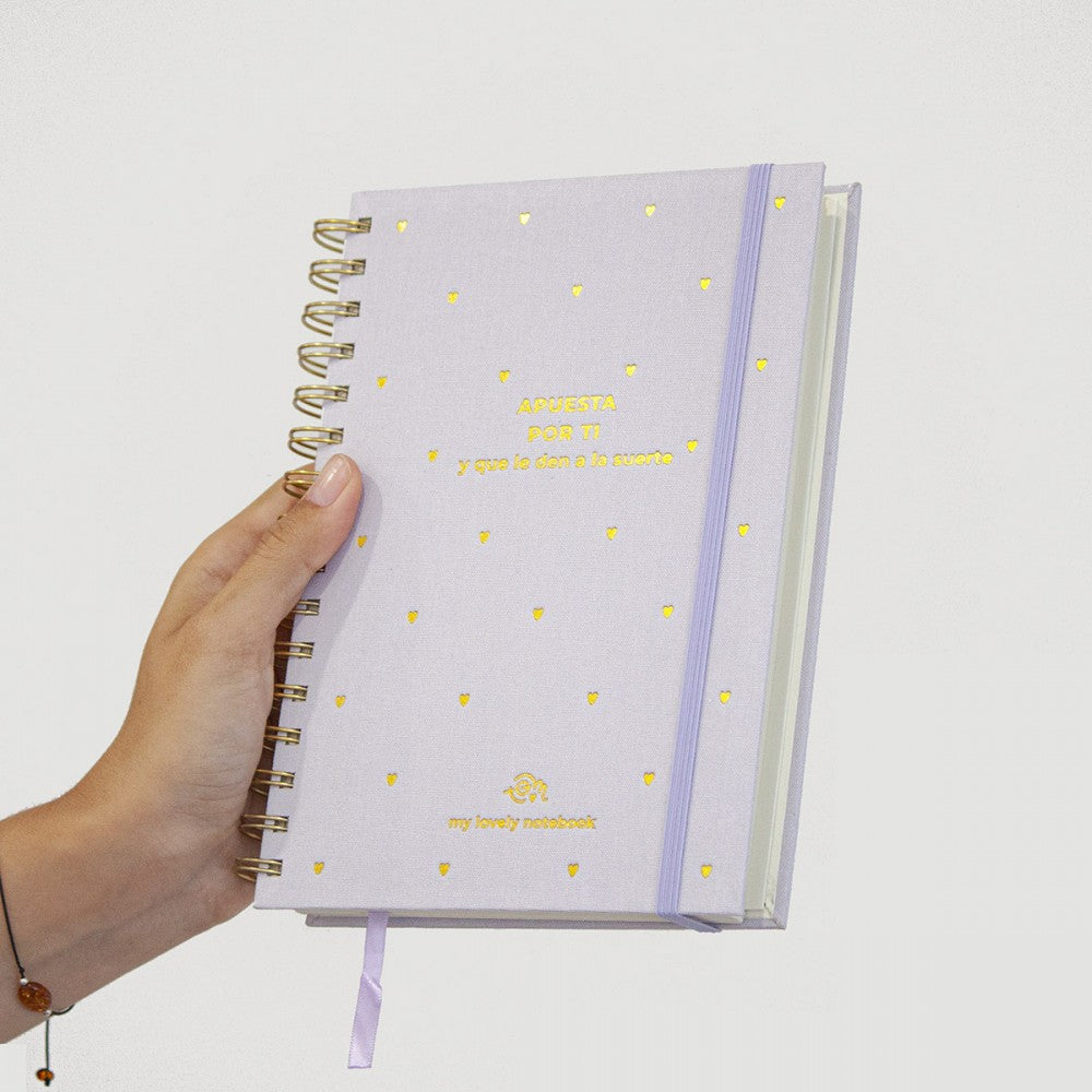 A5 Cuaderno Entelado APUESTA POR TI Y QUE LE DEN A LA SUERTE - The Great Moustache