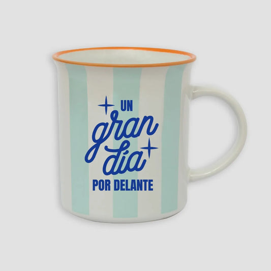 Taza UN GRAN DÍA POR DELANTE Azul - Mr. Wonderful