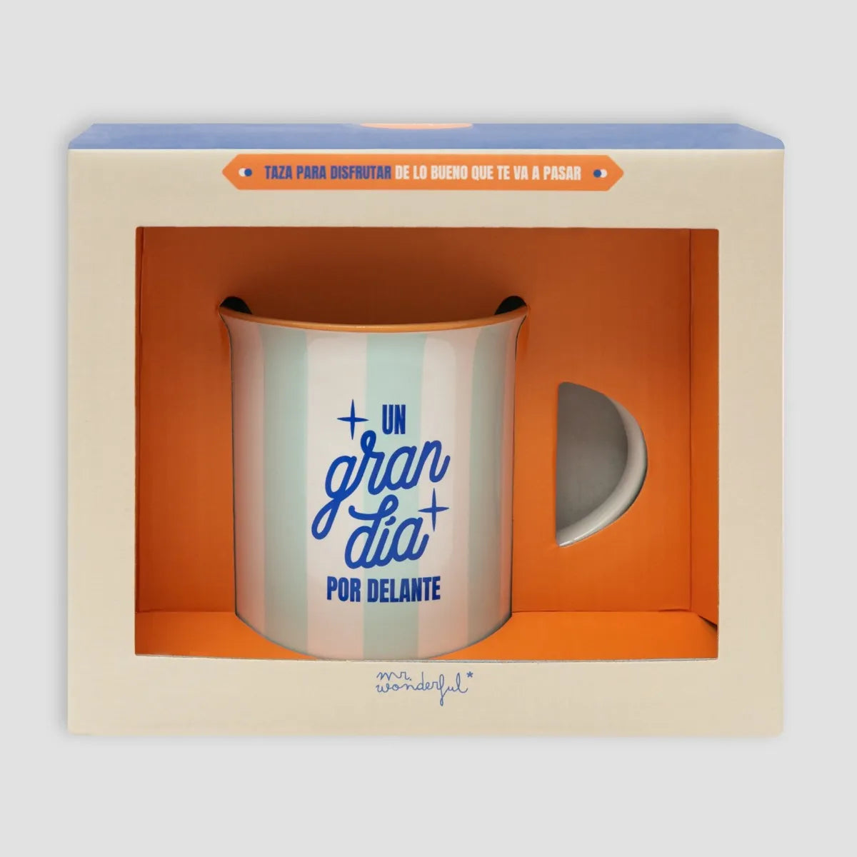Taza UN GRAN DÍA POR DELANTE Azul - Mr. Wonderful