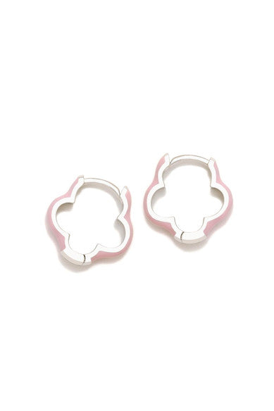 Pendientes CRIOLLAS FILO FLOR ROSA - Agatha Ruiz De La Prada