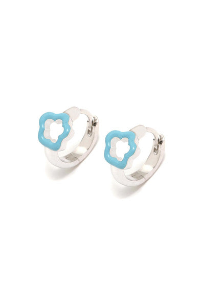 Pendientes CRIOLLAS FILO FLOR TURQUESA - Agatha Ruiz De La Prada