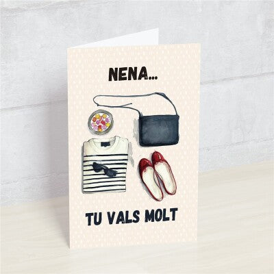 Postal NENA TU VALS MOLT - Happy Mots