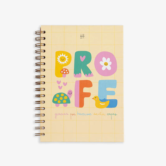 Libreta "Profe gracias por hacerme sentir capaz" - UO
