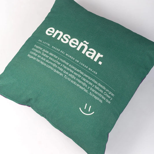 Funda de cojín "Enseñar. Definición" - UO