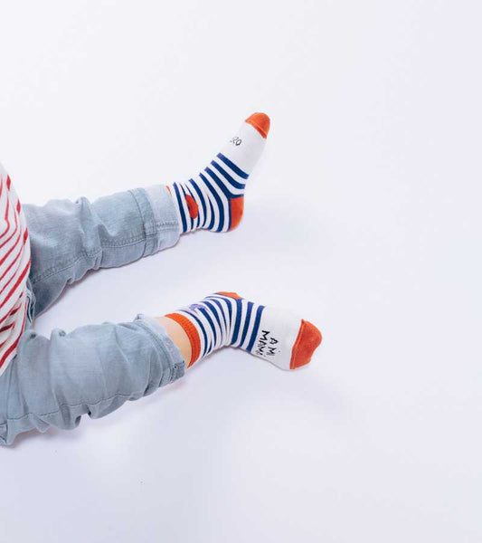 Mini calcetines "Quiero a mi mamá" (marinero) - UO