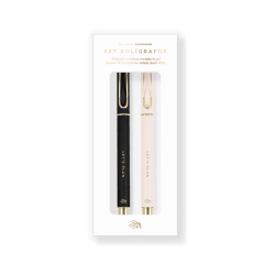 Set 2 Bolis de Gel LET’S PLAN Blanco y Negro - The Great Moustache