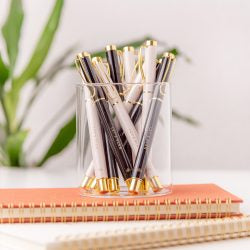 Set 2 Bolis de Gel LET’S PLAN Blanco y Negro - The Great Moustache