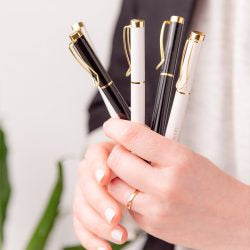 Set 2 Bolis de Gel LET’S PLAN Blanco y Negro - The Great Moustache