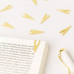 Marcapáginas ACERO INOXIDABLE DORADO - The Great Moustache