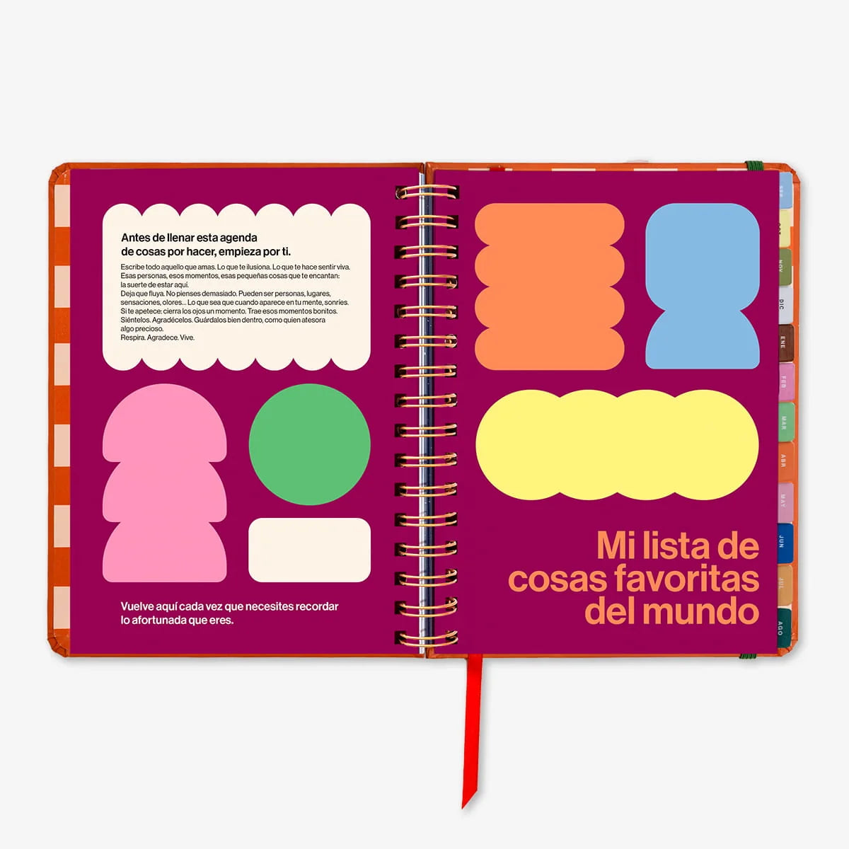 Agenda Escolar "Sunset" Día Página 2026-27-UO