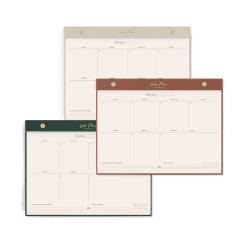 Notepad Semanal Entelado LET’S PLAN Arena - The Great Moustache