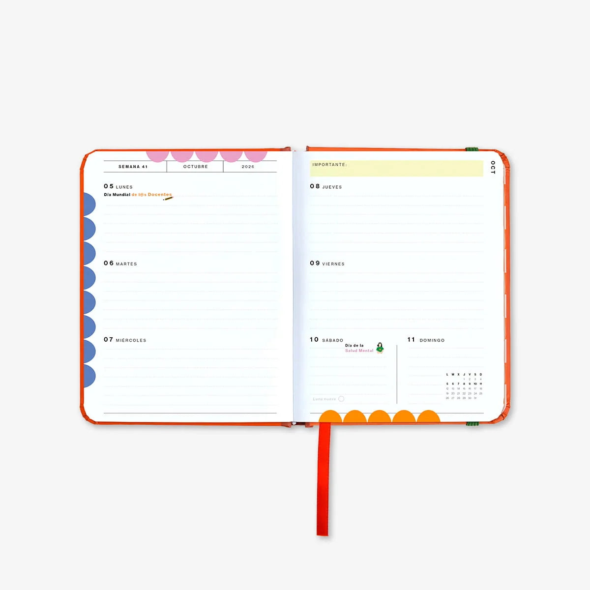 Agenda Escolar "Sunset" Mini 2026-27 - UO