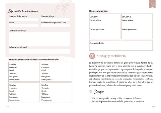 Agenda de boda “Entre Tonos Pastel”