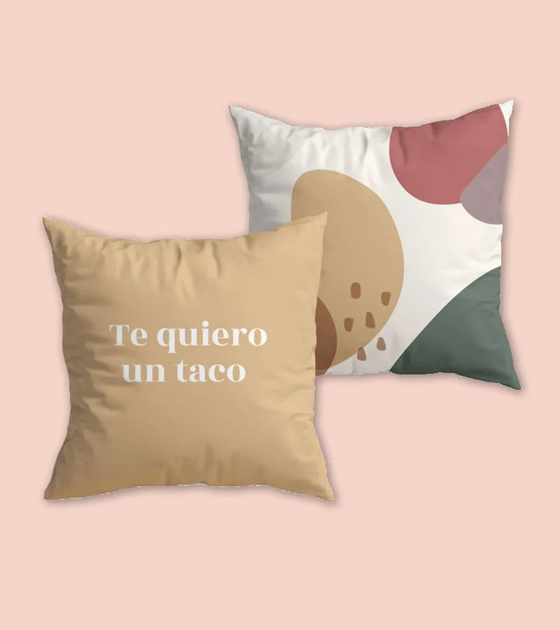 Funda Cojín "Te quiero un taco"-UO