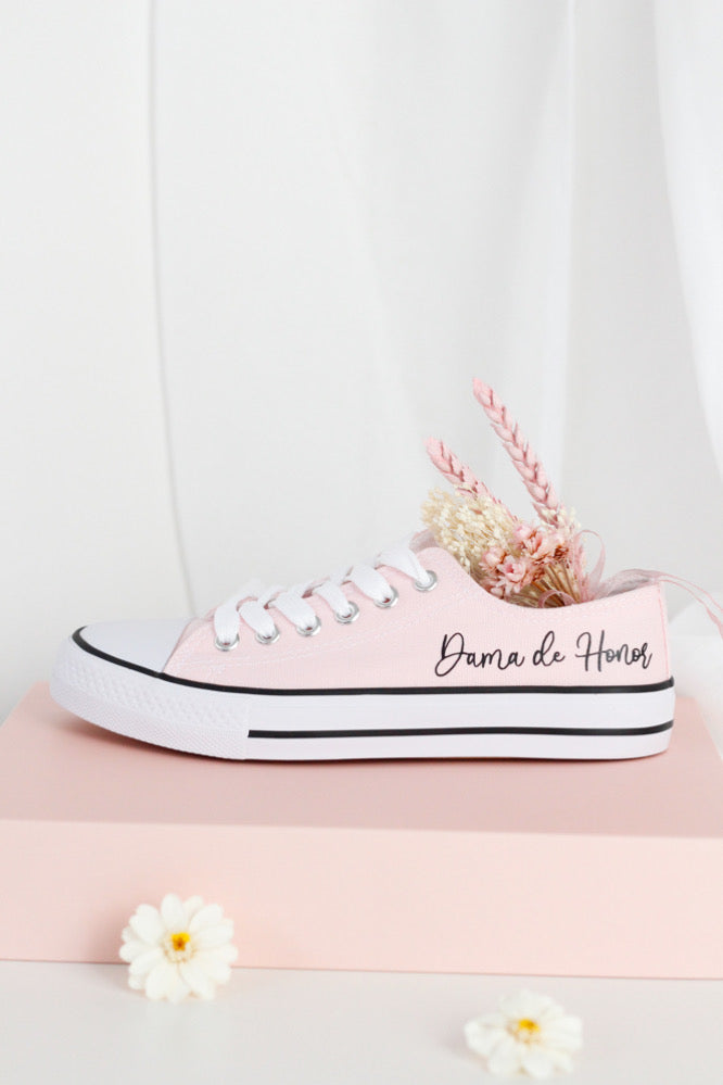 Zapatillas Dama de Honor Rosa- Personalizables