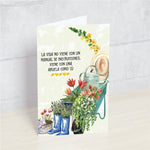 Postal LA VIDA NO VIENE CON UN MANUAL - Happy Mots