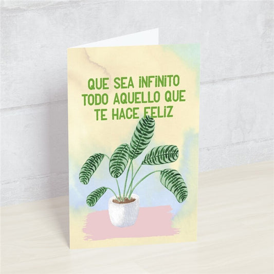 Postal QUE SEA INFINITO... - Happy Mots