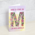 Postal MAMÁ SE ESCRIBE CON M - Happy Mots