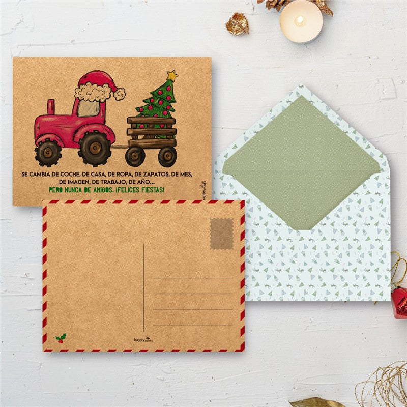 Tarjetón Navidad SE CAMBIA DE COCHE...- Happy Mots