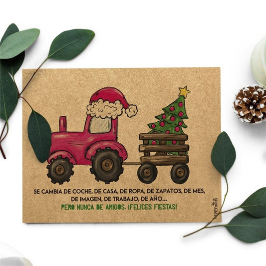 Tarjetón Navidad SE CAMBIA DE COCHE...- Happy Mots
