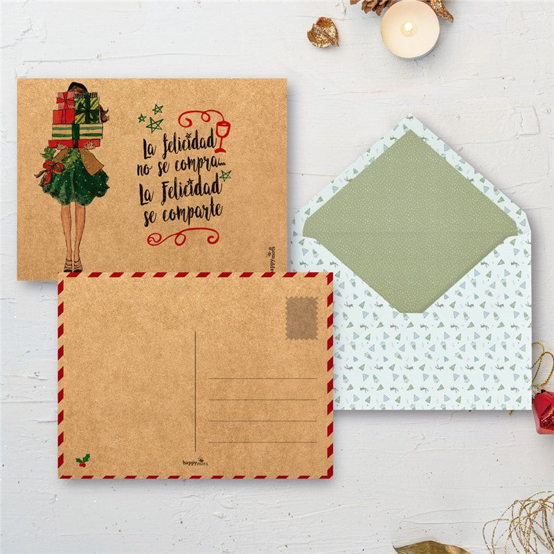 Tarjetón Navidad LA FELICIDAD... - Happy Mots