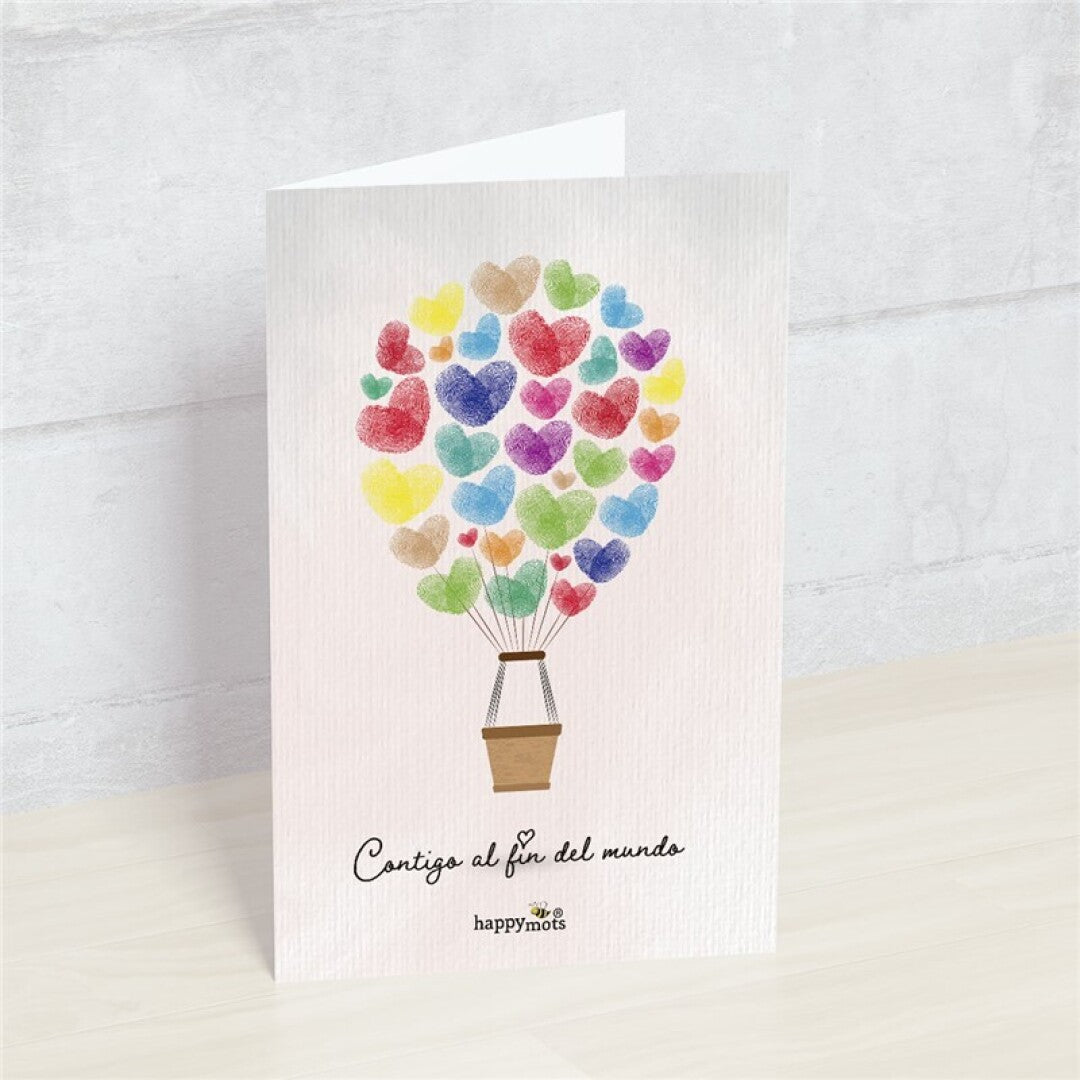 Postal: Contigo al fin del mundo - HAPPY MOTS