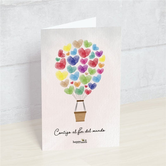 Postal: Contigo al fin del mundo - HAPPY MOTS