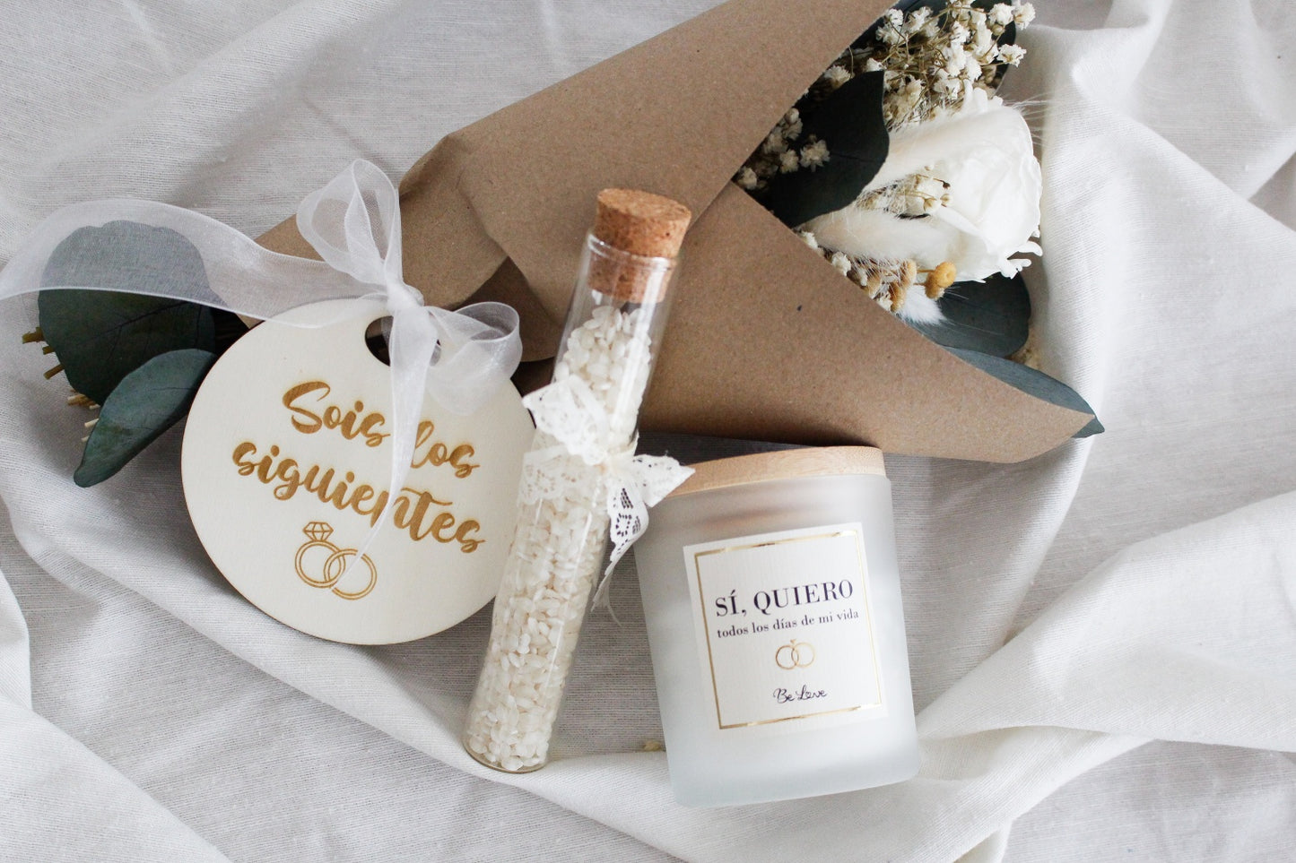 Cesta regalo “Sois los siguientes”- Be Love