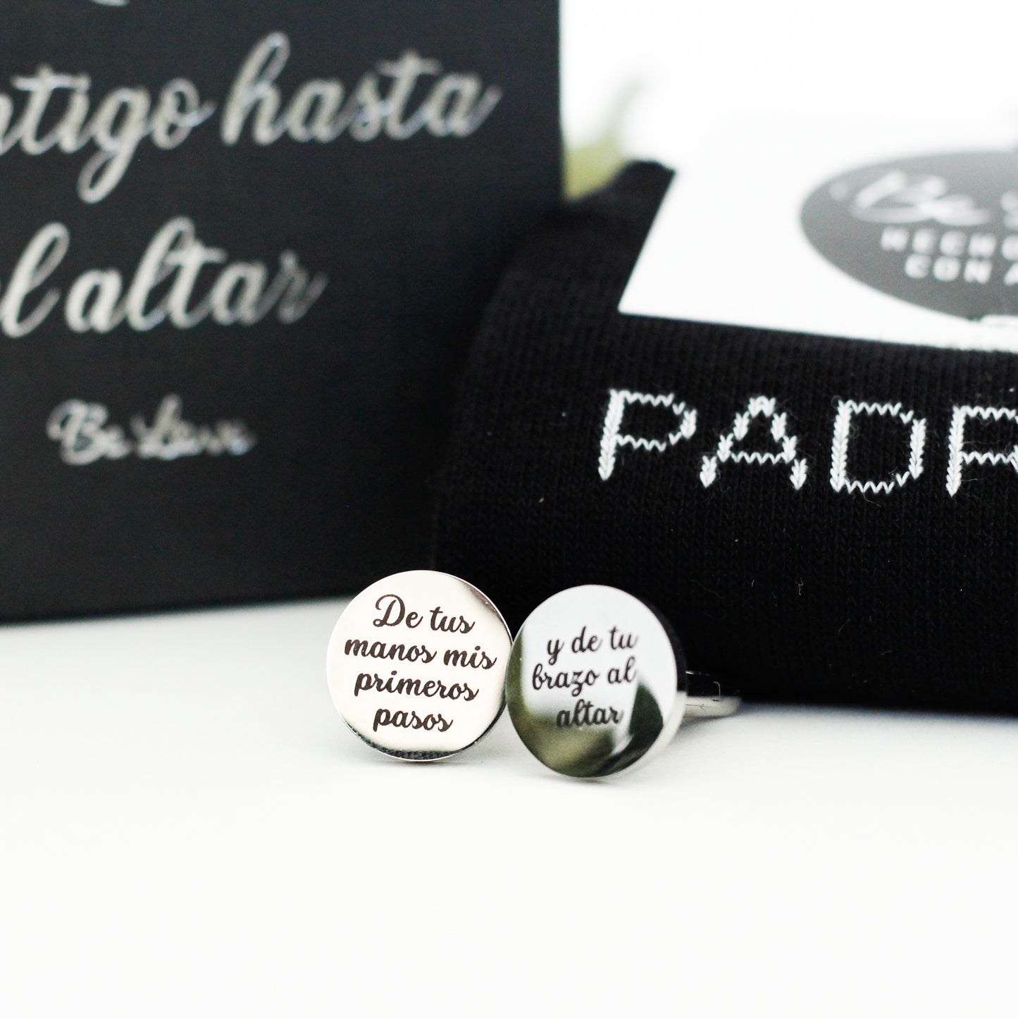 Kit PADRINO Calcetines+Gemelos-Be Love