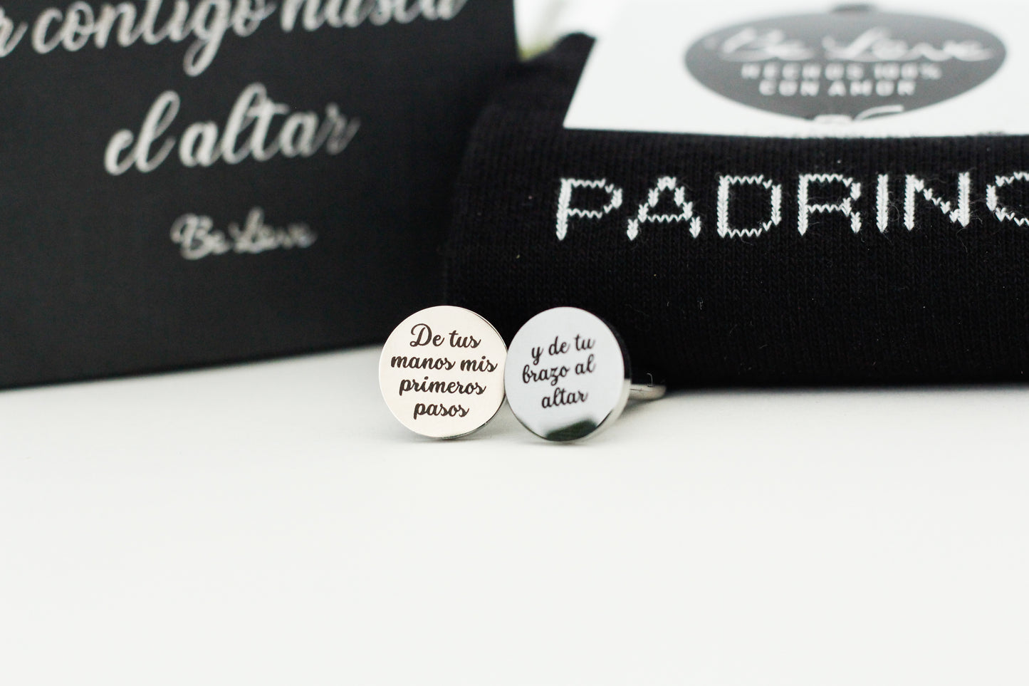 Kit PADRINO Calcetines+Gemelos-Be Love