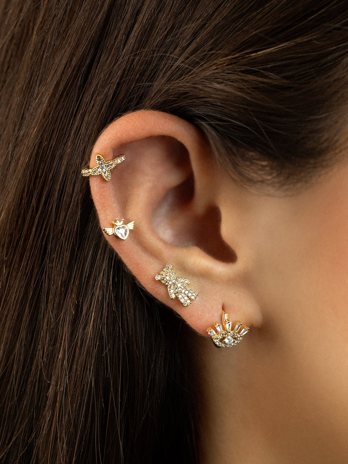 Piercings Aros Ojos Simbólico Circonitas - Anartxy