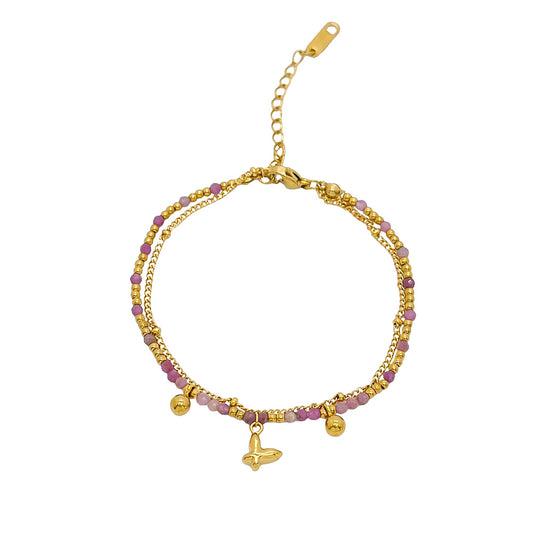 Pulsera Mariposa con piedras naturales