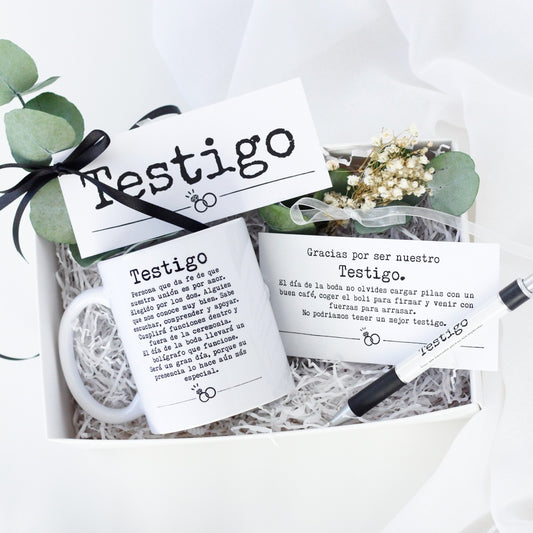KIT TESTIGO - TAZA+ BOLI + POSTAL EN CAJITA - Be Love