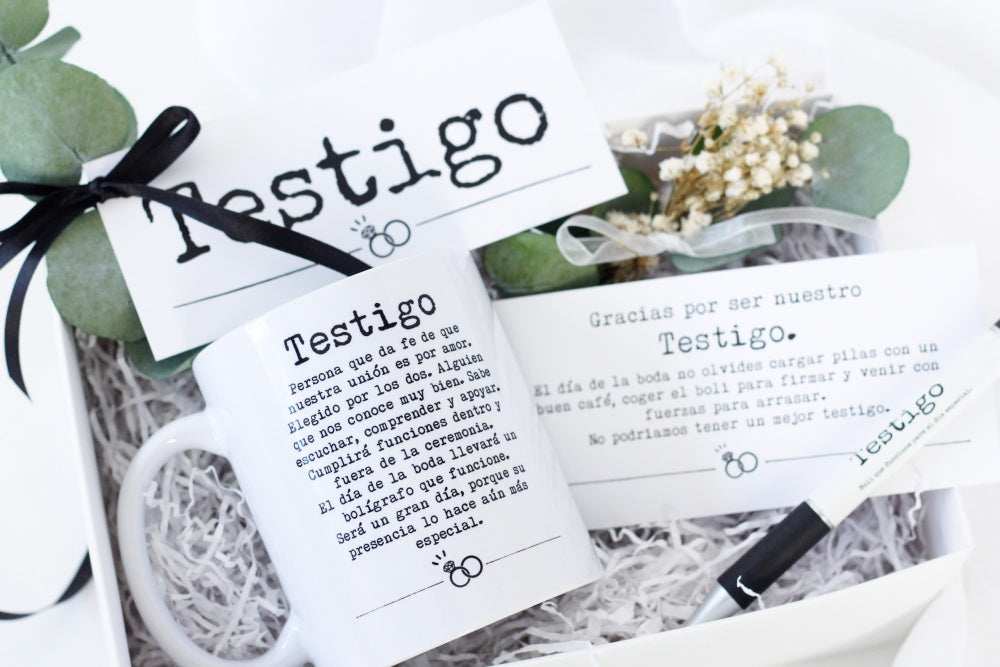 KIT TESTIGO - TAZA+ BOLI + POSTAL EN CAJITA - Be Love