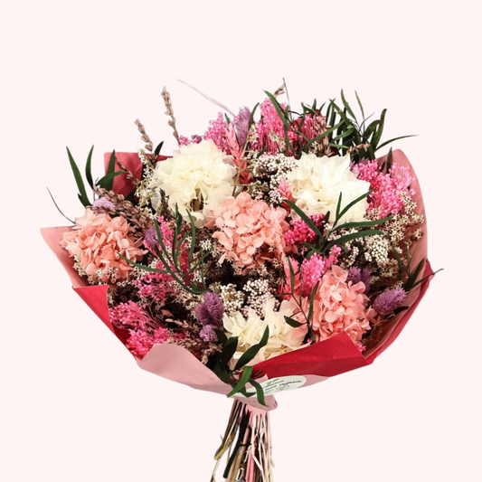 Bouquet Daniela Fucsia/Blanco- Flores Preservadas