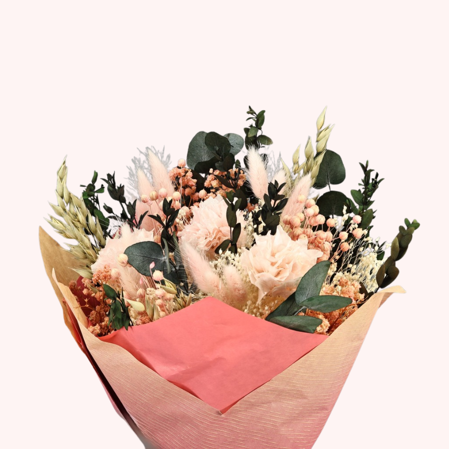Bouquet Marta Rosa Claro-Flores Preservadas
