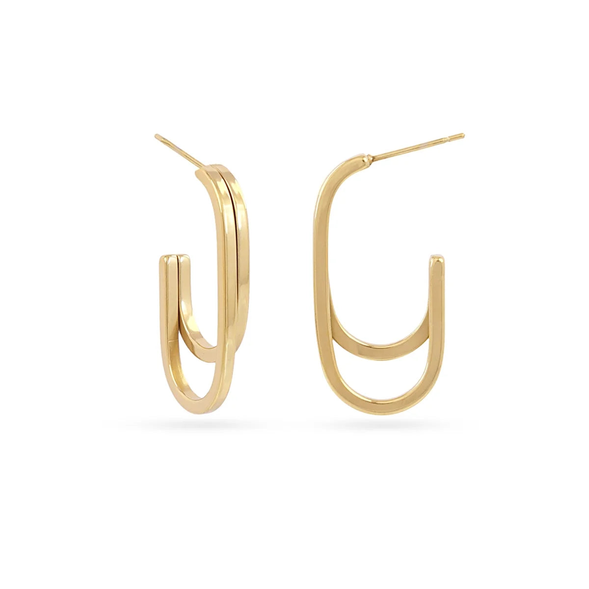 Aros Essentials Doble Barra Plana - Anartxy