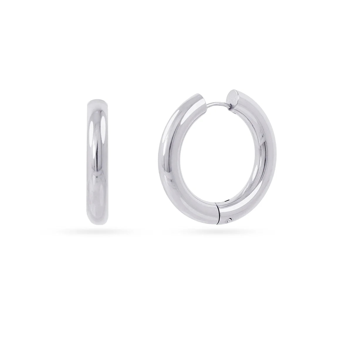 Aros Essentials Tubular Brillo Medianos-Grandes - Anartxy