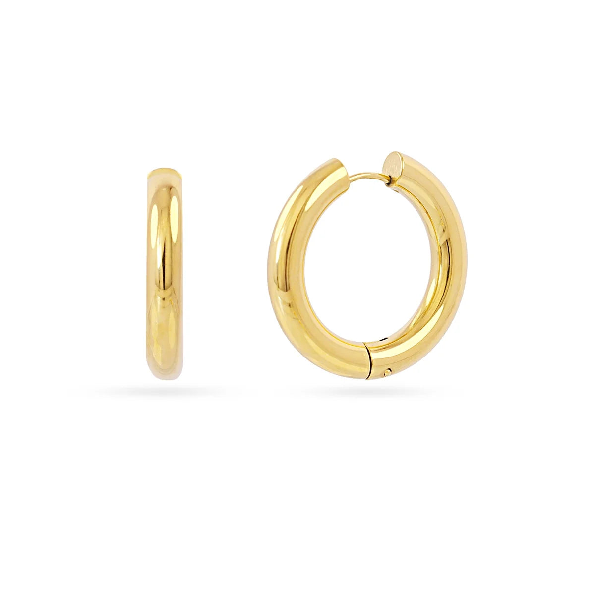 Aros Essentials Tubular Brillo Medianos-Grandes - Anartxy