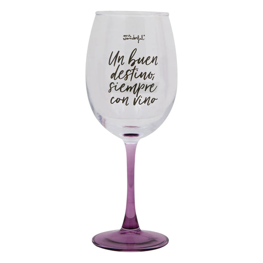 Copa Un buen destino, siempre con vino-Mr.Wonderful