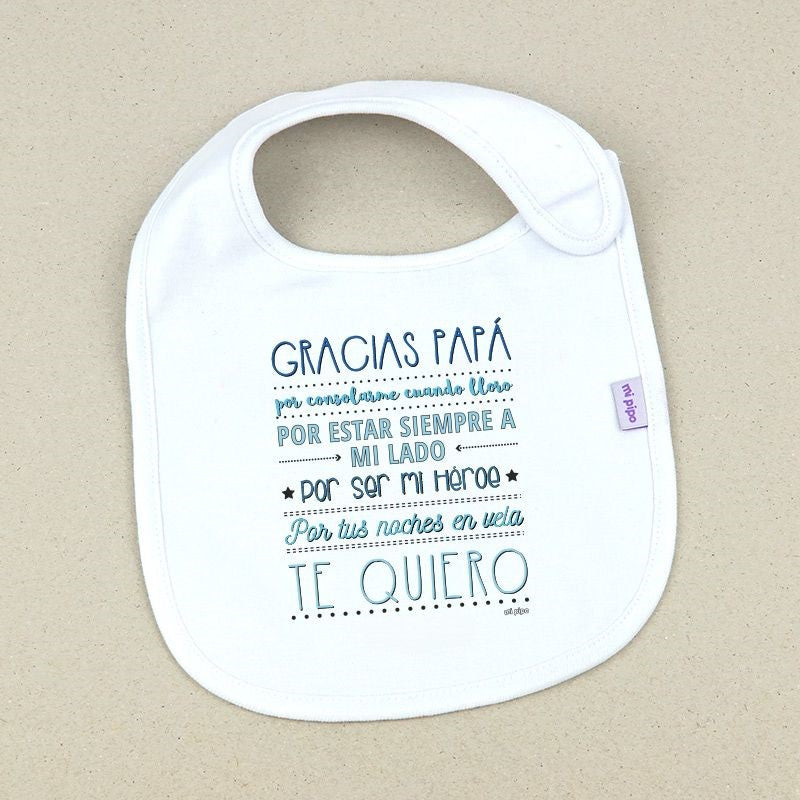 Babero GRACIAS PAPÁ - MIPIPO