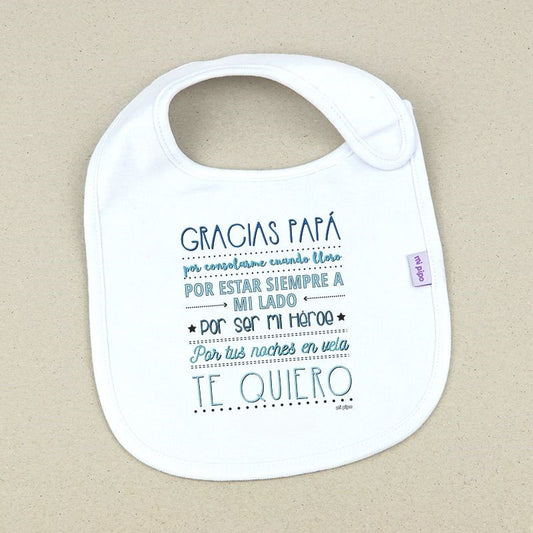 Babero GRACIAS PAPÁ - MIPIPO
