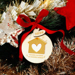 Adorno de Navidad de Madera PRIMERA NAVIDAD EN NUESTRO HOGAR- Be Love