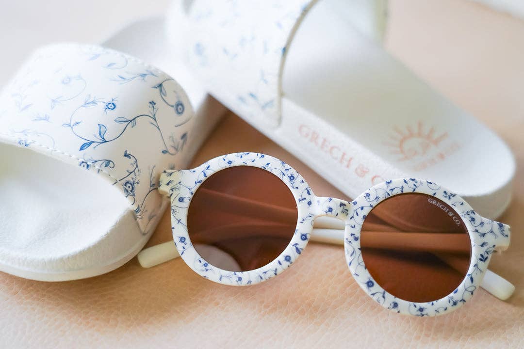 Gafas de Sol Redondas Sostenibles Originales | Polarizadas Flexibles de Base Biológica GRECH & CO 3-10 AÑOS