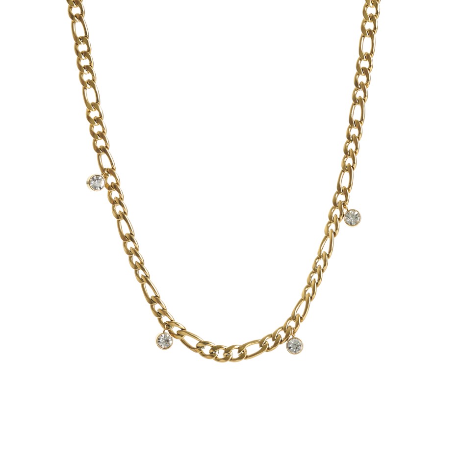 CADENA ALYSA DORADA Y STRASS- Alexah